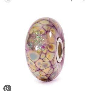 RETIRED Trollbeads Purple Flower Mosaic Bead